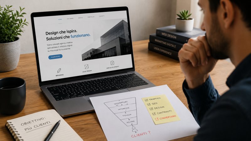 Perché un sito web bello non basta per ottenere clienti